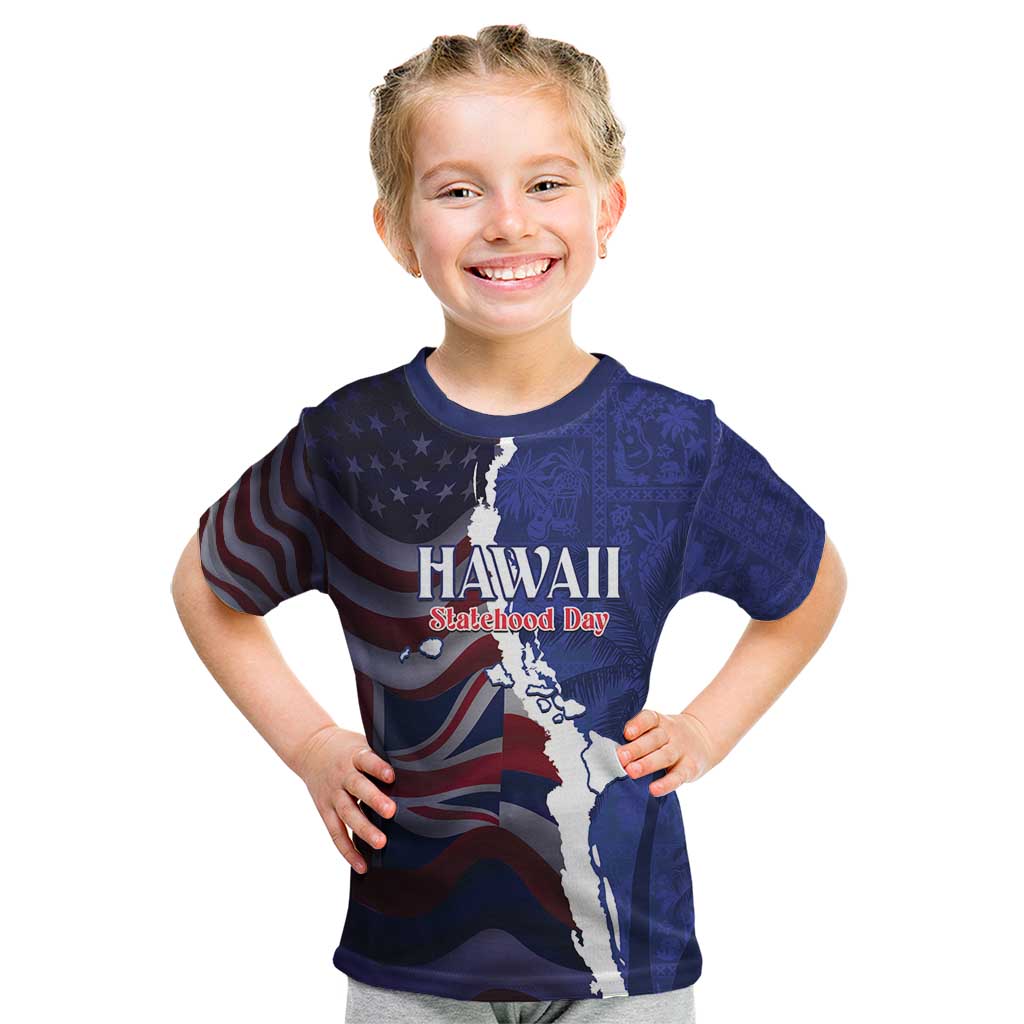 Personalized Hawaii Statehood Day Kid T Shirt 66th Anniversary - Wonder Print Shop