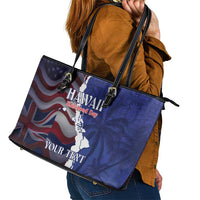 Personalized Hawaii Statehood Day Leather Tote Bag 66th Anniversary - Wonder Print Shop