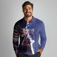 Personalized Hawaii Statehood Day Long Sleeve Polo Shirt 66th Anniversary - Wonder Print Shop
