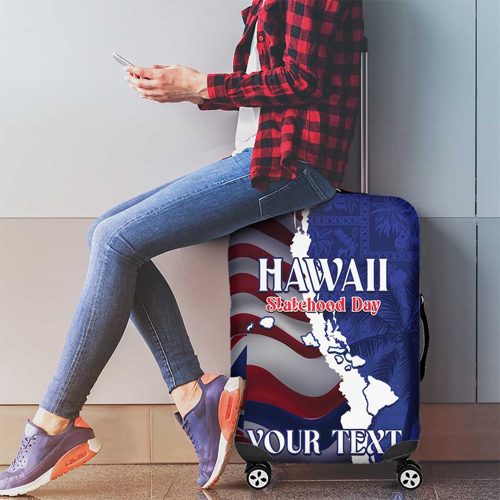 Personalized Hawaii Statehood Day Luggage Cover 66th Anniversary - Wonder Print Shop