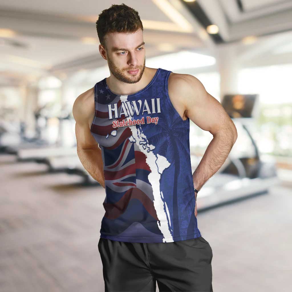 Personalized Hawaii Statehood Day Men Tank Top 66th Anniversary - Wonder Print Shop