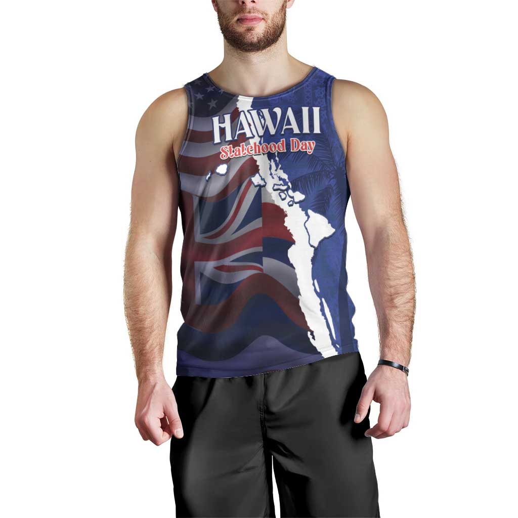 Personalized Hawaii Statehood Day Men Tank Top 66th Anniversary - Wonder Print Shop