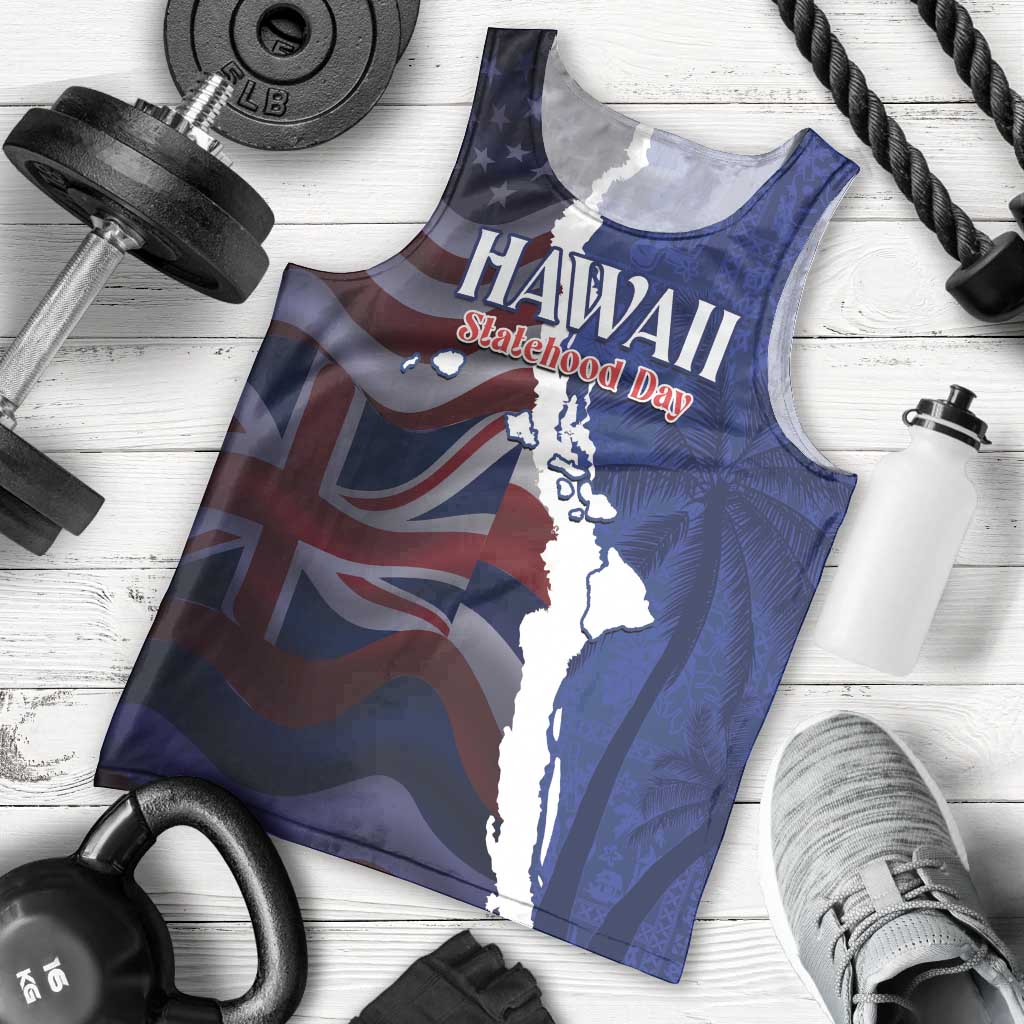 Personalized Hawaii Statehood Day Men Tank Top 66th Anniversary - Wonder Print Shop