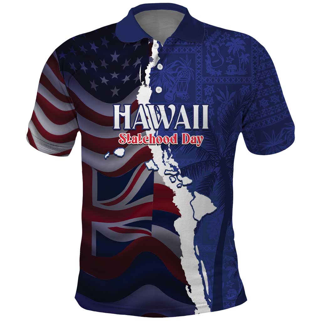 Personalized Hawaii Statehood Day Polo Shirt 66th Anniversary - Wonder Print Shop