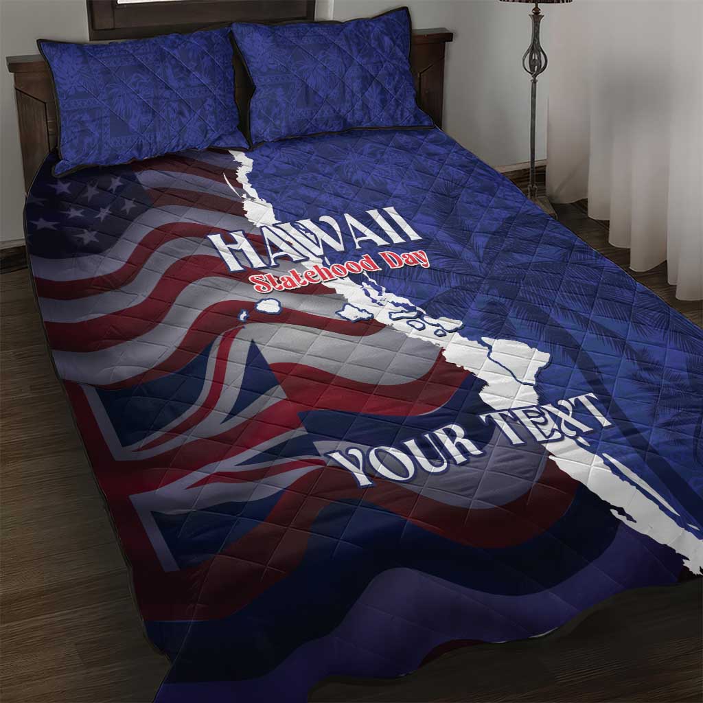 Personalized Hawaii Statehood Day Quilt Bed Set 66th Anniversary - Wonder Print Shop