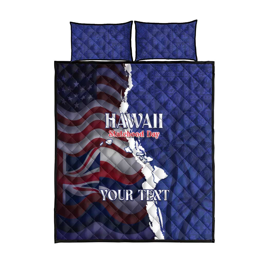 Personalized Hawaii Statehood Day Quilt Bed Set 66th Anniversary - Wonder Print Shop