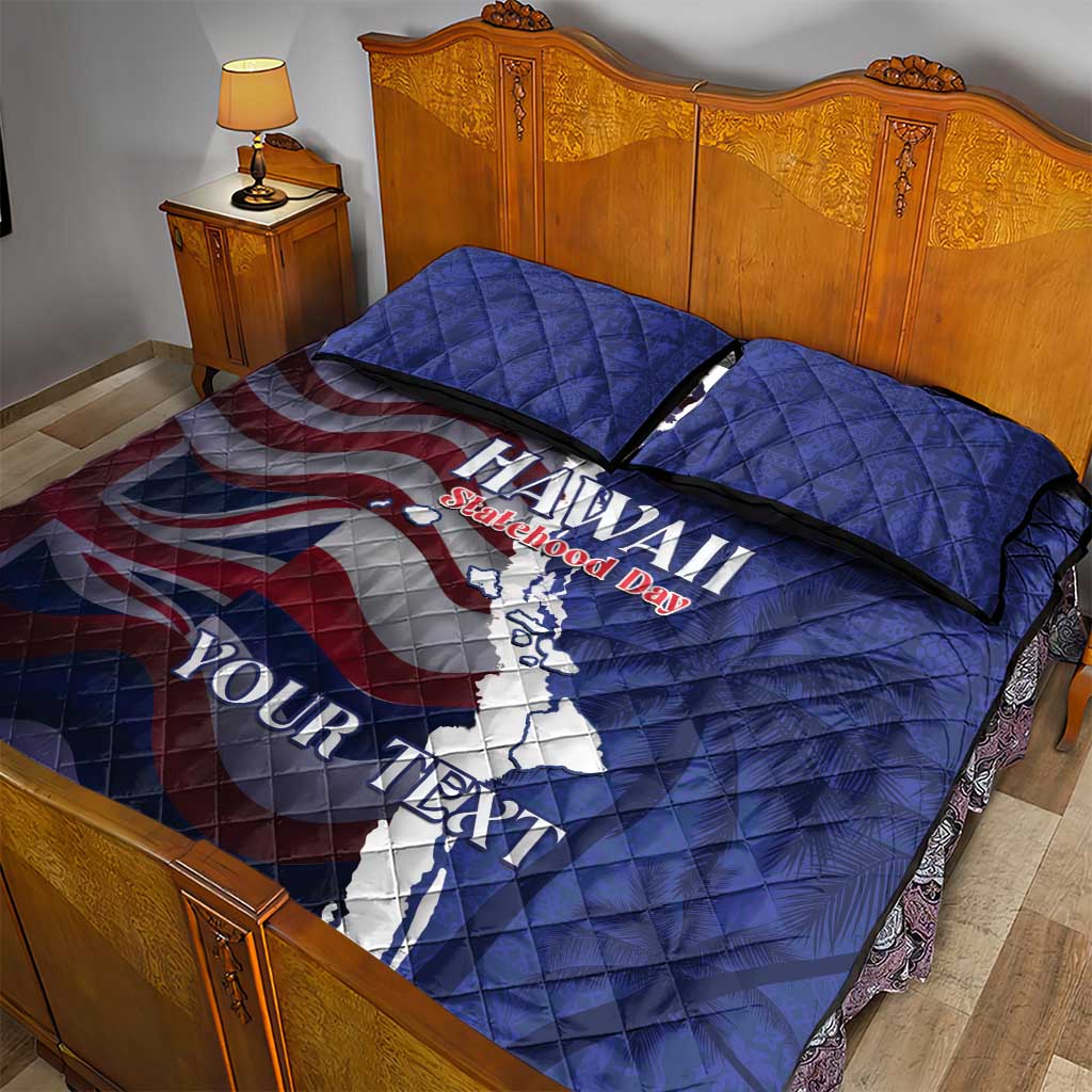 Personalized Hawaii Statehood Day Quilt Bed Set 66th Anniversary - Wonder Print Shop