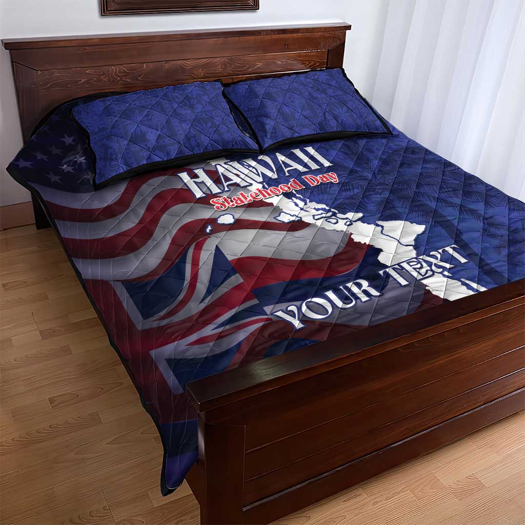Personalized Hawaii Statehood Day Quilt Bed Set 66th Anniversary - Wonder Print Shop