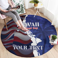 Personalized Hawaii Statehood Day Round Carpet 66th Anniversary - Wonder Print Shop