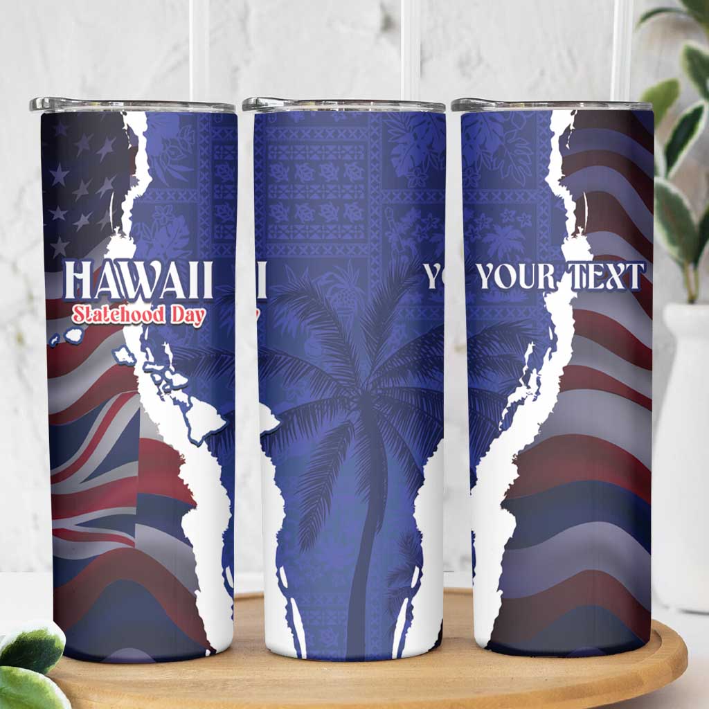 Personalized Hawaii Statehood Day Skinny Tumbler 66th Anniversary - Wonder Print Shop