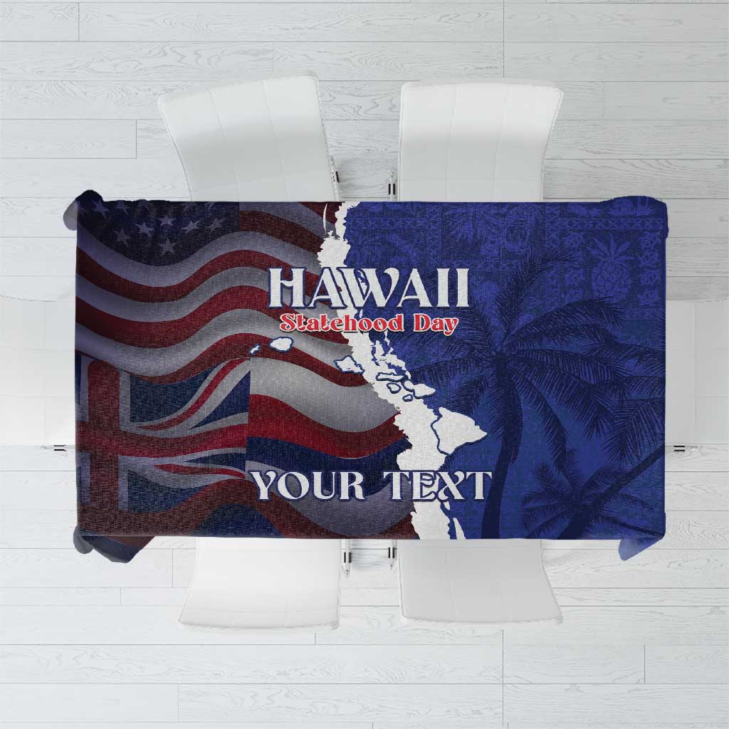 Personalized Hawaii Statehood Day Tablecloth 66th Anniversary - Wonder Print Shop