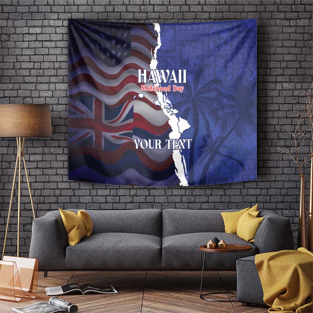 Personalized Hawaii Statehood Day Tapestry 66th Anniversary - Wonder Print Shop