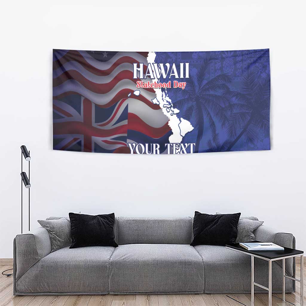Personalized Hawaii Statehood Day Tapestry 66th Anniversary - Wonder Print Shop