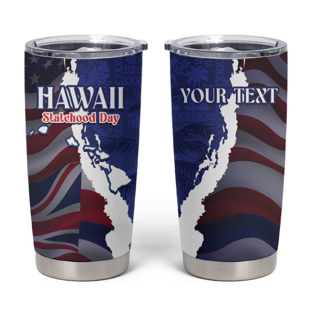 Personalized Hawaii Statehood Day Tumbler Cup 66th Anniversary - Wonder Print Shop