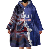 Personalized Hawaii Statehood Day Wearable Blanket Hoodie 66th Anniversary - Wonder Print Shop