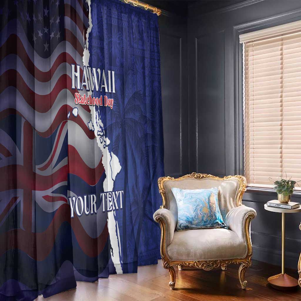 Personalized Hawaii Statehood Day Window Curtain 66th Anniversary - Wonder Print Shop