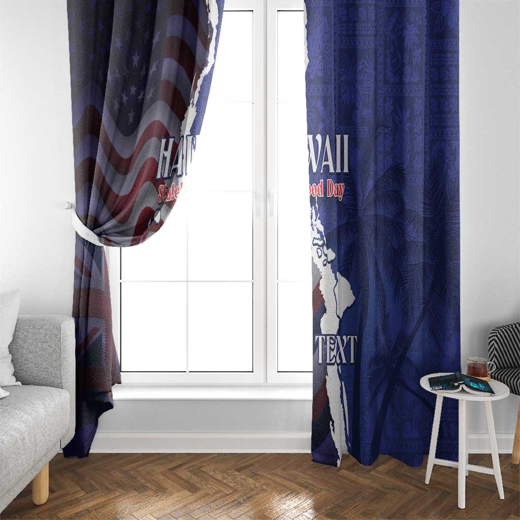 Personalized Hawaii Statehood Day Window Curtain 66th Anniversary - Wonder Print Shop