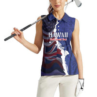 Personalized Hawaii Statehood Day Women Sleeveless Polo Shirt 66th Anniversary - Wonder Print Shop