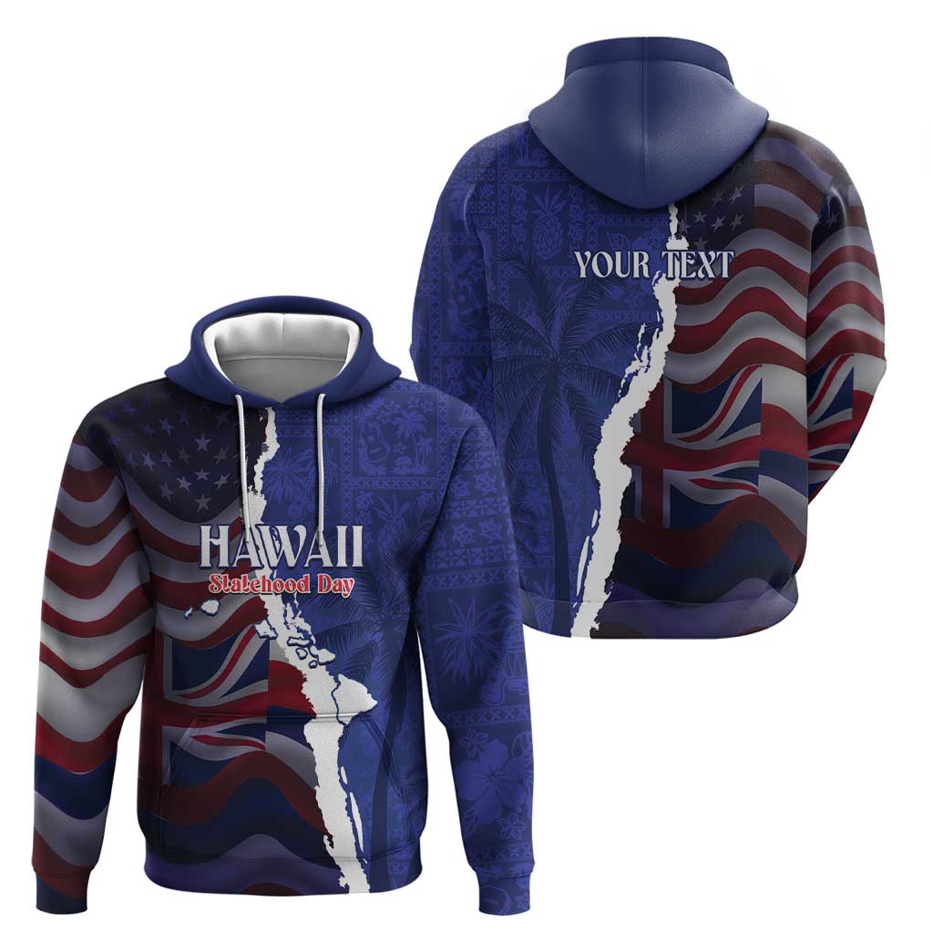 Personalized Hawaii Statehood Day Zip Hoodie 66th Anniversary - Wonder Print Shop