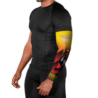 Uganda Basketball Custom Arm Sleeves Come On Silverbacks African Pattern - Wonder Print Shop