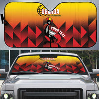 Uganda Basketball Custom Auto Sun Shade Come On Silverbacks African Pattern - Wonder Print Shop