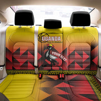 Uganda Basketball Custom Back Car Seat Cover Come On Silverbacks African Pattern - Wonder Print Shop