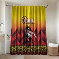 Uganda Basketball Custom Bathroom Set Come On Silverbacks African Pattern - Wonder Print Shop