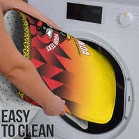 Uganda Basketball Custom Bathroom Set Come On Silverbacks African Pattern - Wonder Print Shop