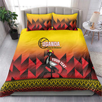 Uganda Basketball Custom Bedding Set Come On Silverbacks African Pattern - Wonder Print Shop