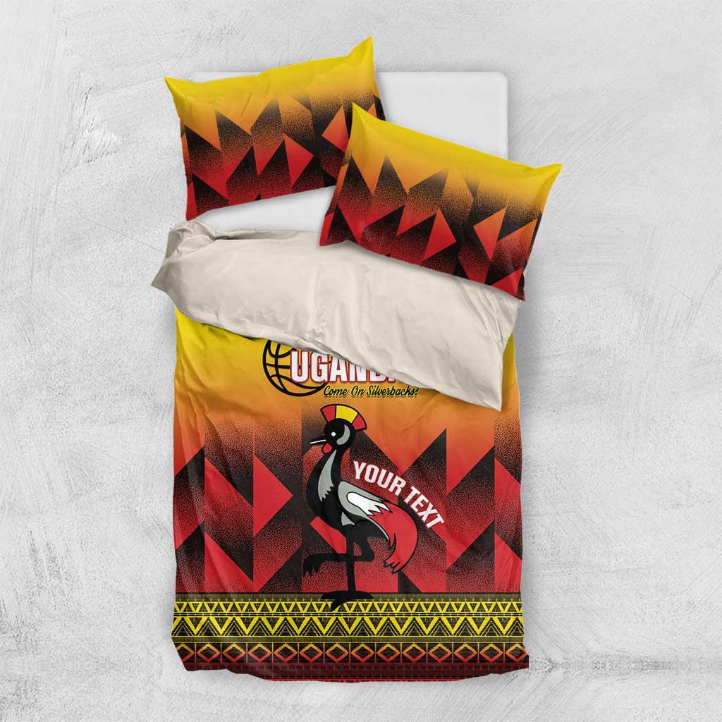 Uganda Basketball Custom Bedding Set Come On Silverbacks African Pattern - Wonder Print Shop