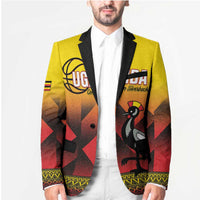 Uganda Basketball Custom Blazer Come On Silverbacks African Pattern - Wonder Print Shop