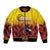 Uganda Basketball Custom Bomber Jacket Come On Silverbacks African Pattern - Wonder Print Shop