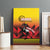 Uganda Basketball Custom Canvas Wall Art Come On Silverbacks African Pattern - Wonder Print Shop
