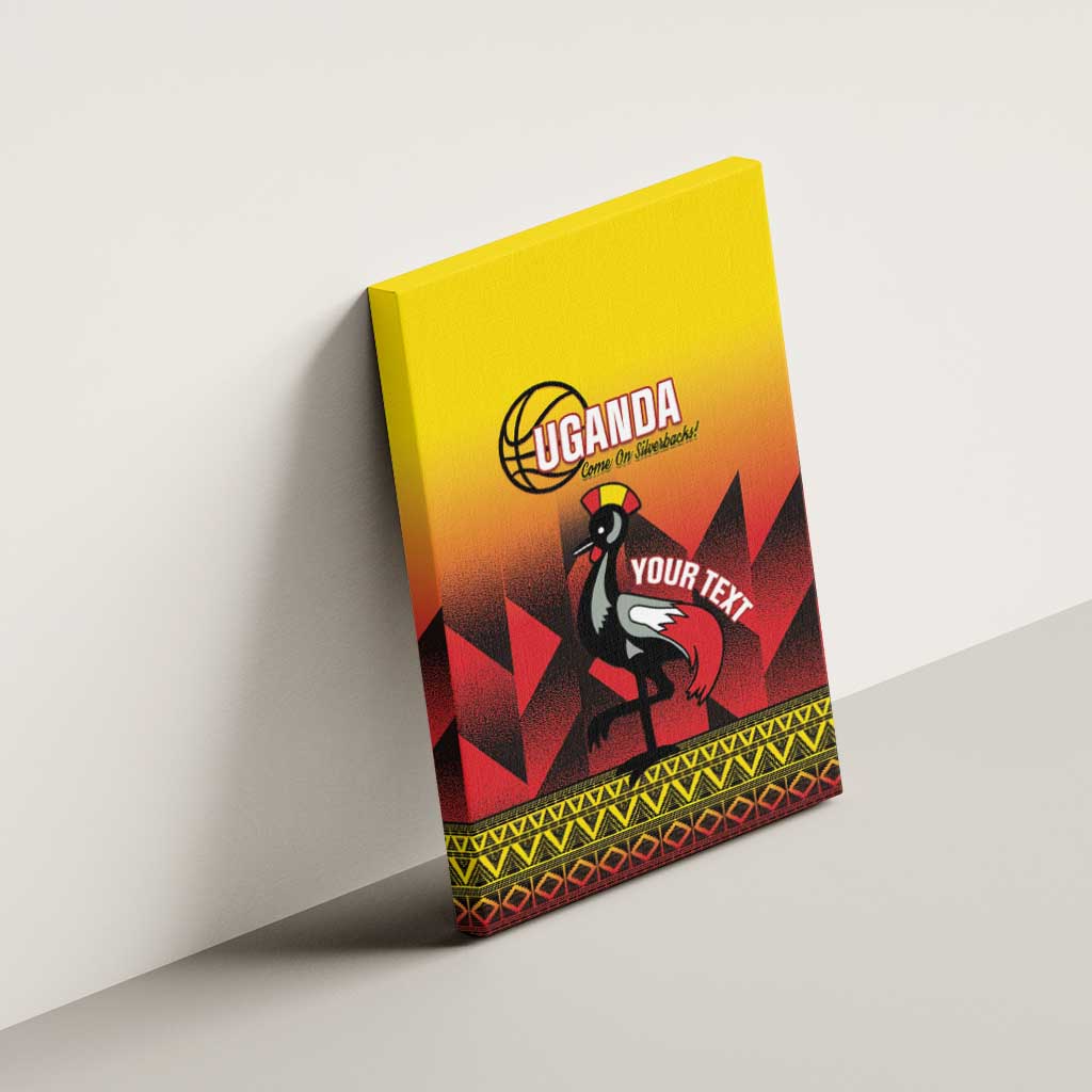 Uganda Basketball Custom Canvas Wall Art Come On Silverbacks African Pattern - Wonder Print Shop