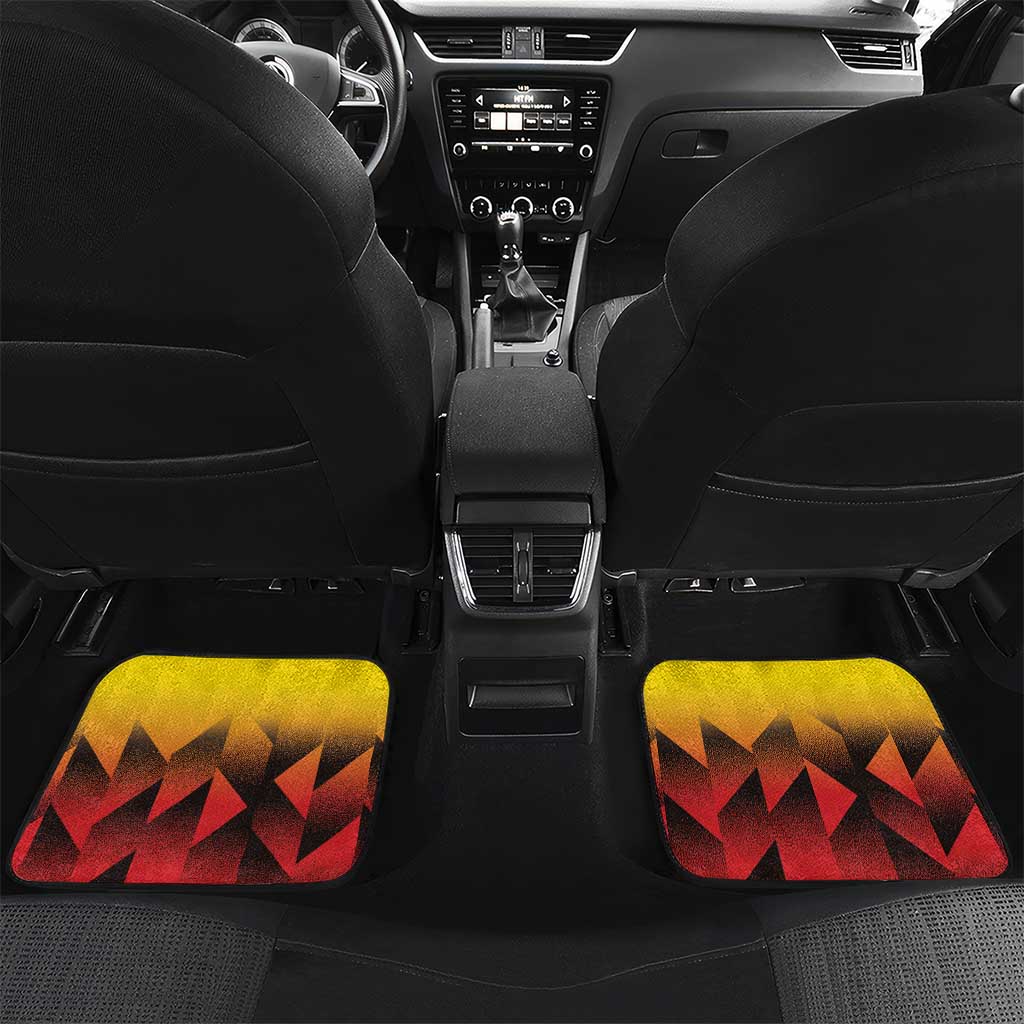 Uganda Basketball Custom Car Mats Come On Silverbacks African Pattern - Wonder Print Shop