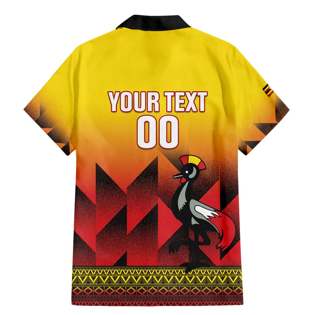 Uganda Basketball Custom Family Matching Mermaid Dress and Hawaiian Shirt Come On Silverbacks African Pattern - Wonder Print Shop