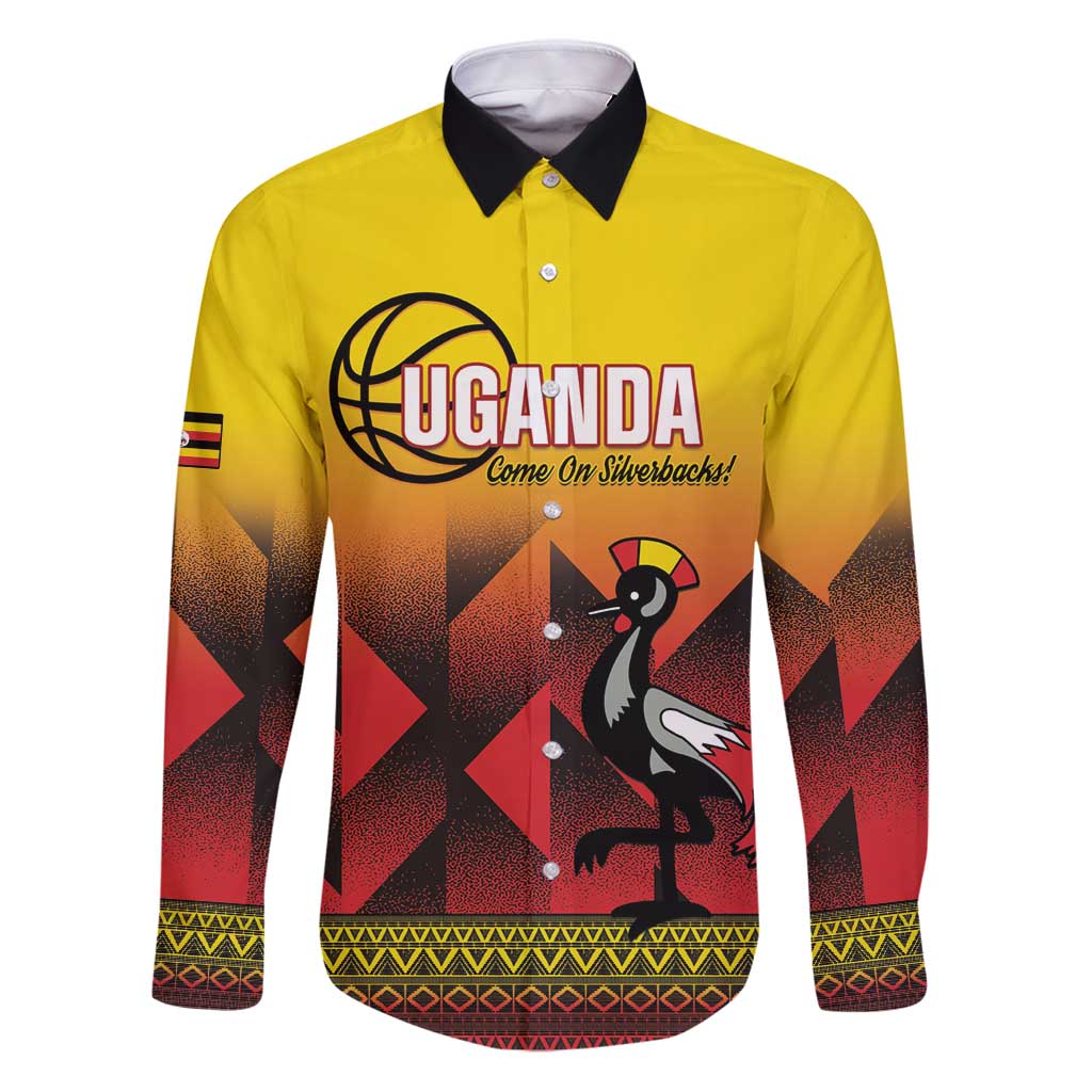 Uganda Basketball Custom Family Matching Puletasi and Hawaiian Shirt Come On Silverbacks African Pattern - Wonder Print Shop