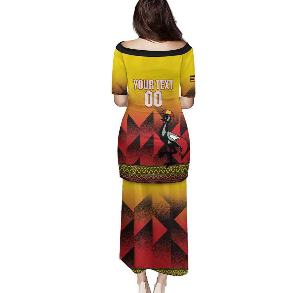 Uganda Basketball Custom Family Matching Puletasi and Hawaiian Shirt Come On Silverbacks African Pattern - Wonder Print Shop