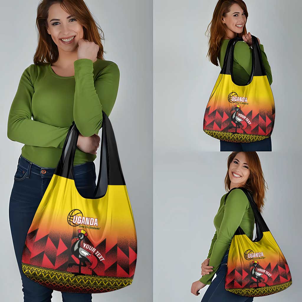 Uganda Basketball Custom Grocery Bag Come On Silverbacks African Pattern - Wonder Print Shop