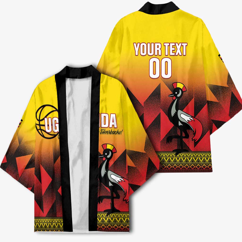 Uganda Basketball Custom Kimono Come On Silverbacks African Pattern - Wonder Print Shop