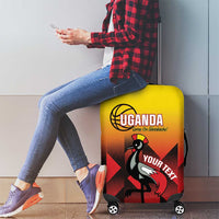 Uganda Basketball Custom Luggage Cover Come On Silverbacks African Pattern - Wonder Print Shop