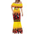 Uganda Basketball Custom Mermaid Dress Come On Silverbacks African Pattern - Wonder Print Shop