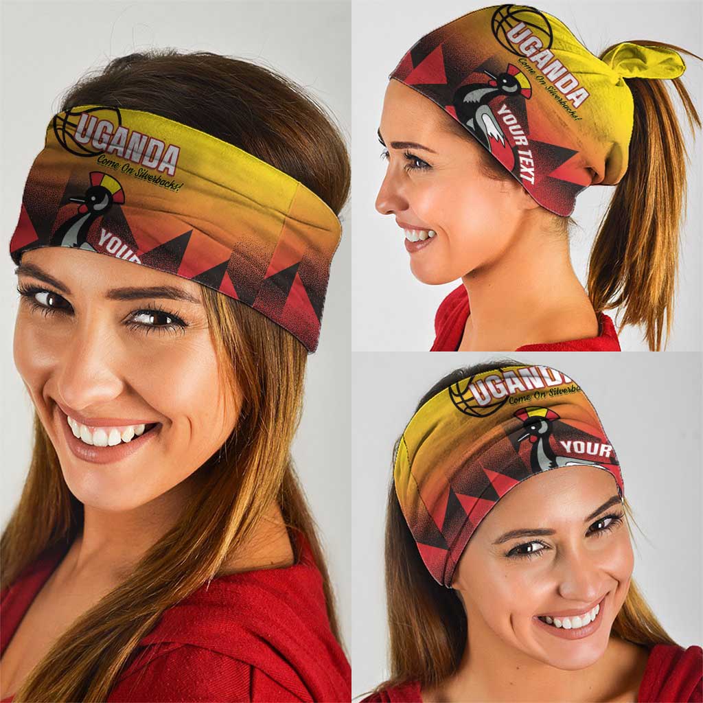 Uganda Basketball Custom Neck Gaiter Come On Silverbacks African Pattern - Wonder Print Shop