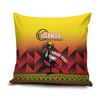 Uganda Basketball Custom Pillow Cover Come On Silverbacks African Pattern - Wonder Print Shop