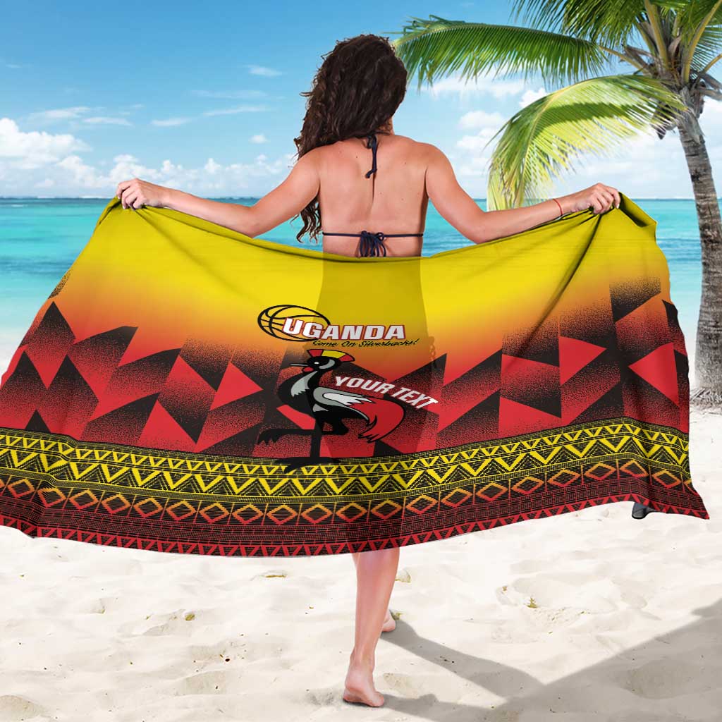 Uganda Basketball Custom Sarong Come On Silverbacks African Pattern - Wonder Print Shop