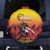 Uganda Basketball Custom Spare Tire Cover Come On Silverbacks African Pattern - Wonder Print Shop