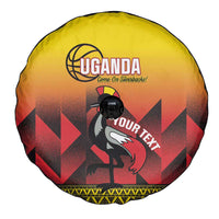 Uganda Basketball Custom Spare Tire Cover Come On Silverbacks African Pattern - Wonder Print Shop