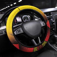 Uganda Basketball Steering Wheel Cover Come On Silverbacks African Pattern - Wonder Print Shop