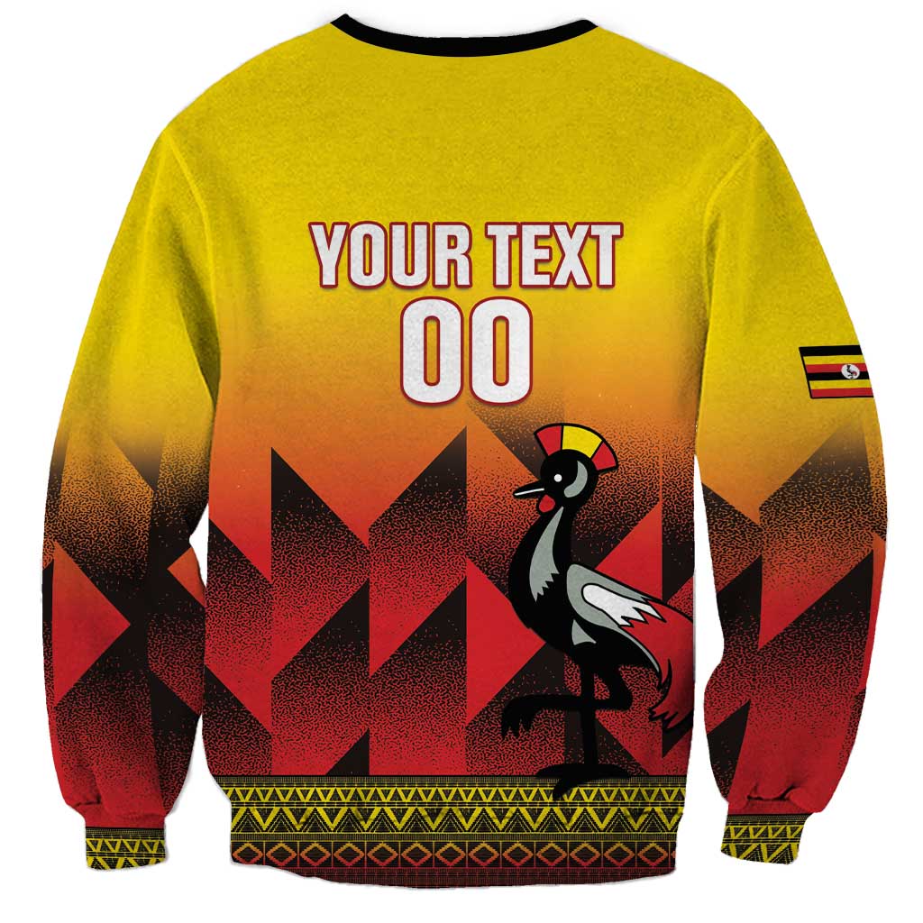 Uganda Basketball Custom Sweatshirt Come On Silverbacks African Pattern - Wonder Print Shop