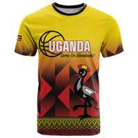 Uganda Basketball Custom T Shirt Come On Silverbacks African Pattern - Wonder Print Shop
